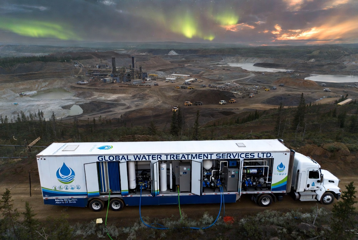 GWTS mobile RO unit deployed at Northern Alberta oil sands mine site